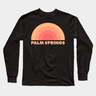 Retro Palm Springs Long Sleeve T-Shirt